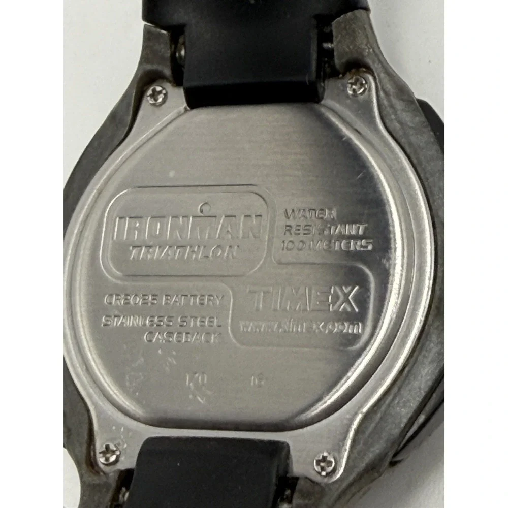 Timex 170 Mens Watch New Battery 2015 Black 38MM 8